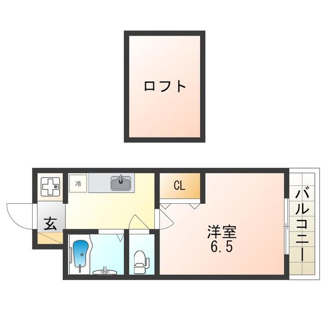 IBC白鷺(1K/3階)の間取り写真