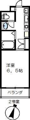 メゾン令和(1K/3階)の間取り写真
