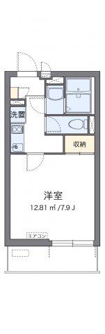 クレイノ帰燕館(1K/3階)の間取り写真