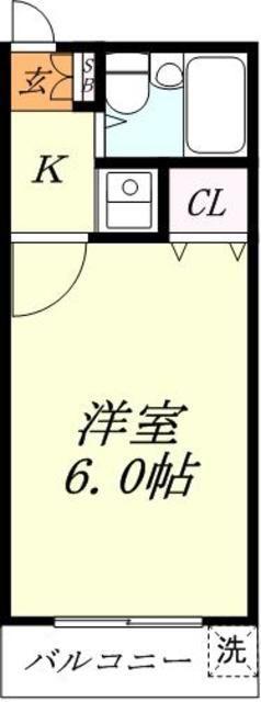 コーポYUI(1K/2階)の間取り写真