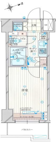 ルーブル大塚参番館(1K/3階)の間取り写真
