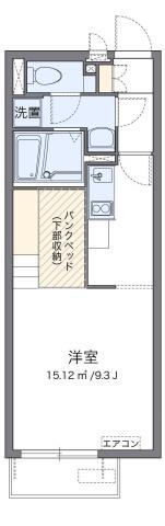 ミランダ藤(ワンルーム/1階)の間取り写真