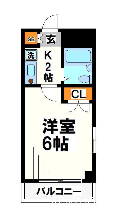 ポッジョピアーノ(1K/2階)の間取り写真