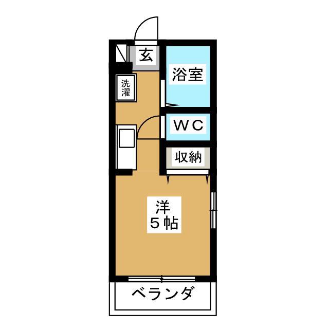 エミネンス・コトー(ワンルーム/2階)の間取り写真