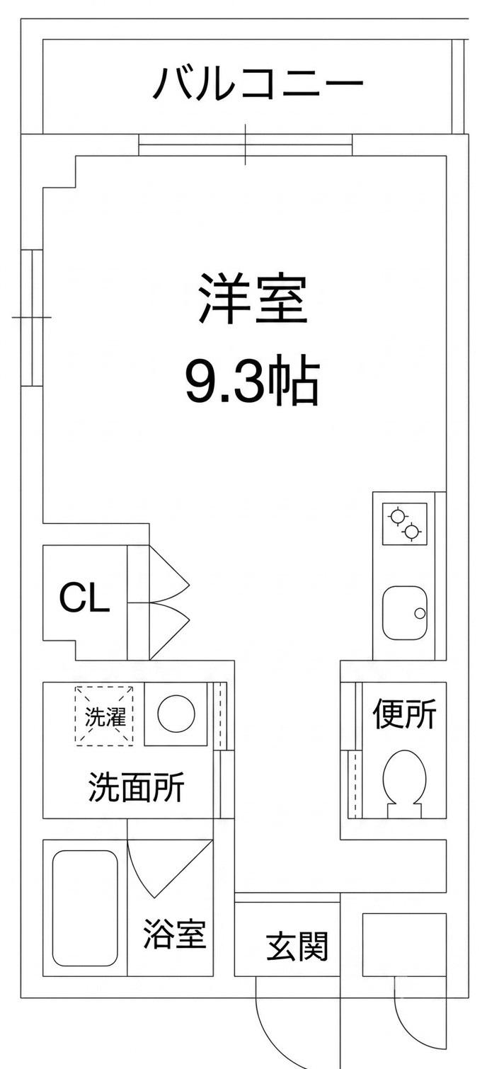 リリーセノラ(ワンルーム/2階)の間取り写真