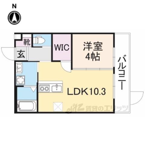 LEI洛東(1LDK/2階)の間取り写真