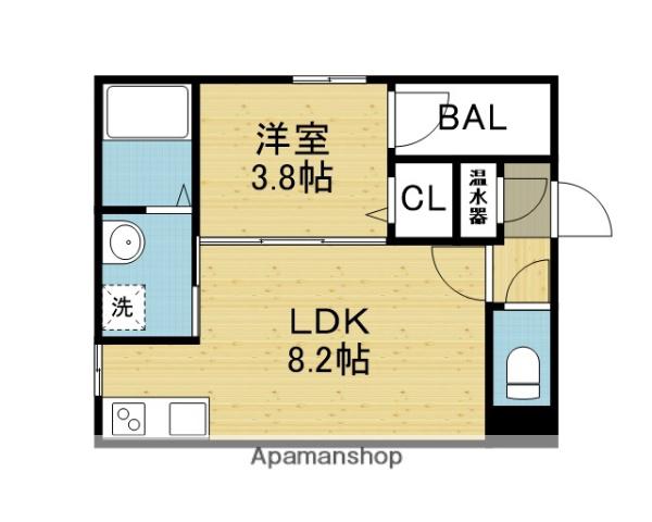 F ASECIA RAD エフ アセシア ラッド(1LDK/2階)の間取り写真