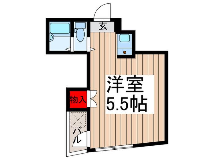 第一STY(ワンルーム/3階)の間取り写真
