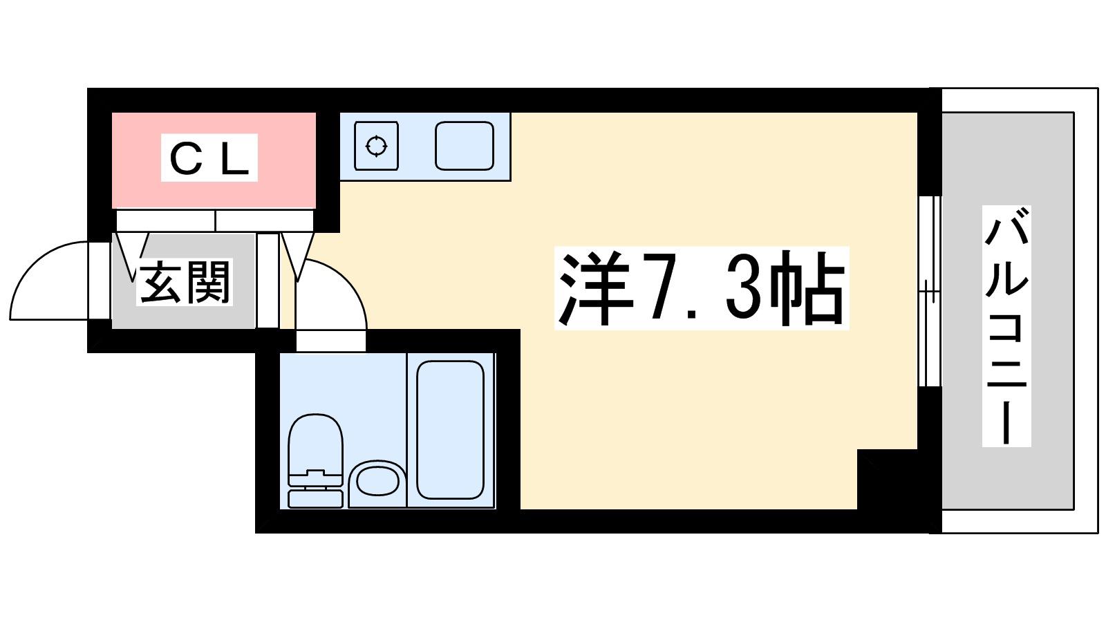 エスプライム新大阪2(ワンルーム/3階)の間取り写真
