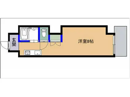 PRUS-HEART-JB(1DK/5階)の間取り写真