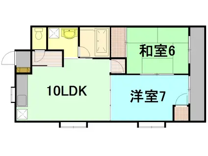 プレミールTAKAKI(2LDK/3階)の間取り写真