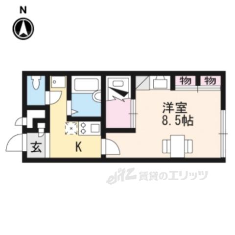 レオパレスT&T(1K/2階)の間取り写真