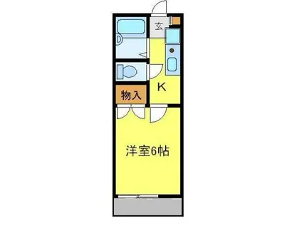 レオパレスFREEBIRD(1K/3階)の間取り写真