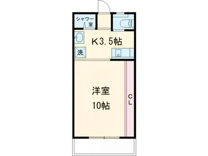 新 HAJIME(ワンルーム/1階)の間取り写真