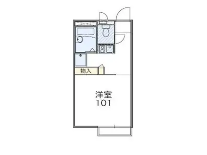 カーサ・フェリーチェ大山(ワンルーム/2階)の間取り写真