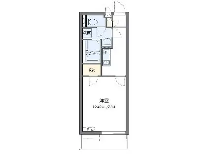 芝富士ハイツ(1K/3階)の間取り写真