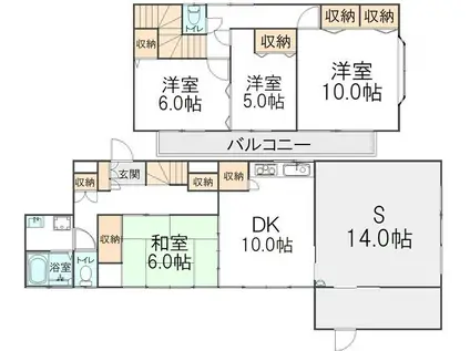 MOハイツ(4SDK/1階)の間取り写真