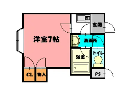 メゾン・ド・グレース明石(1K/3階)の間取り写真