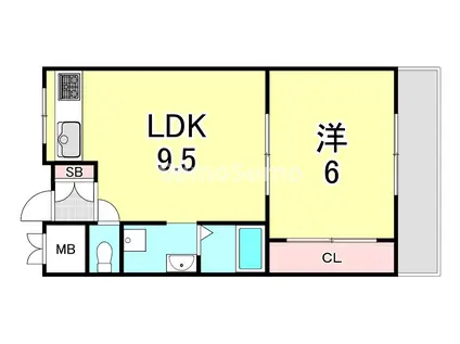 1996HERA(1LDK/2階)の間取り写真