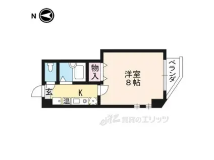 パン・ヴィラージュ(1K/2階)の間取り写真