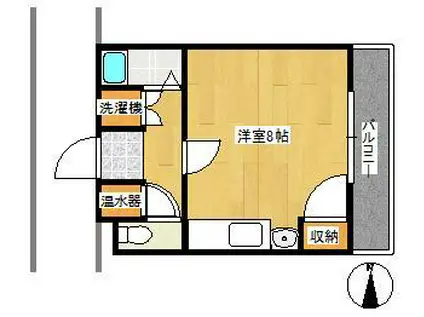 シティライフ新池S&M(ワンルーム/4階)の間取り写真