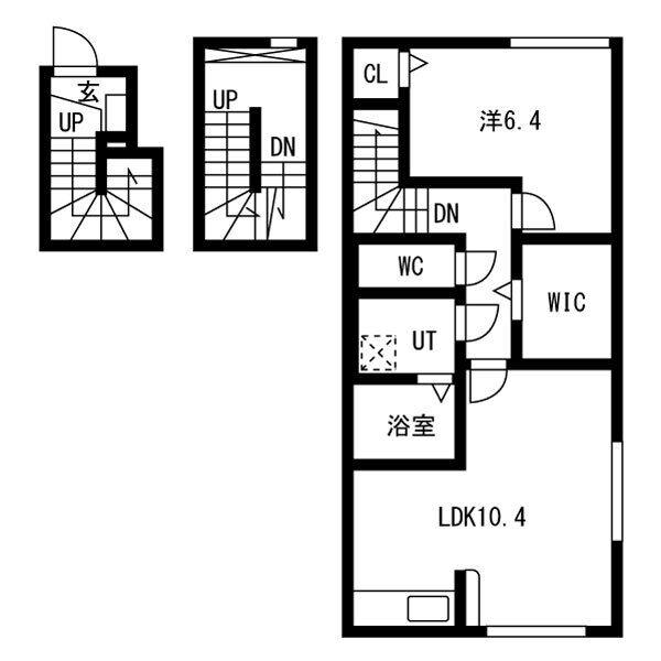 プチ ボヌール (1LDK/3階)の間取り写真