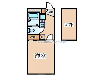 レオパレスエスポワール(1K/1階)の間取り写真