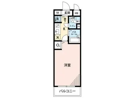 マイナビSTAY西五反田(1K/2階)の間取り写真