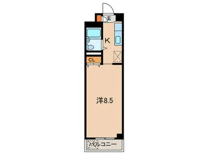 サンヒルズ北大塚(1K/3階)の間取り写真