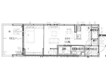 SERENDIPIA・M(1LDK/3階)の間取り写真