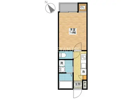 JB.BASE(1K/2階)の間取り写真