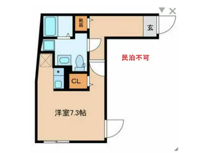 モデュロール渋谷本町 AABL(ワンルーム/4階)の間取り写真