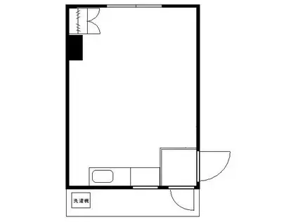 十番リビング(ワンルーム/5階)の間取り写真