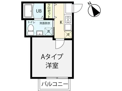 LE CLAIR船橋(1K/1階)の間取り写真