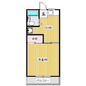 ナイスロード2(1K/3階)の間取り写真