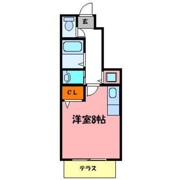 アプライズ(1K/1階)の間取り写真