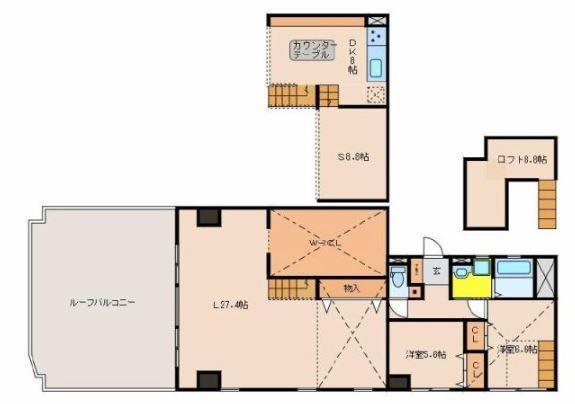 レスペランス船塚(3SLDK/7階)の間取り写真
