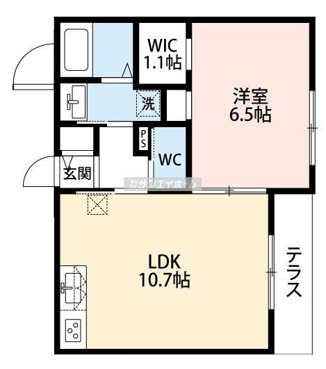 メゾン清和(1LDK/1階)の間取り写真