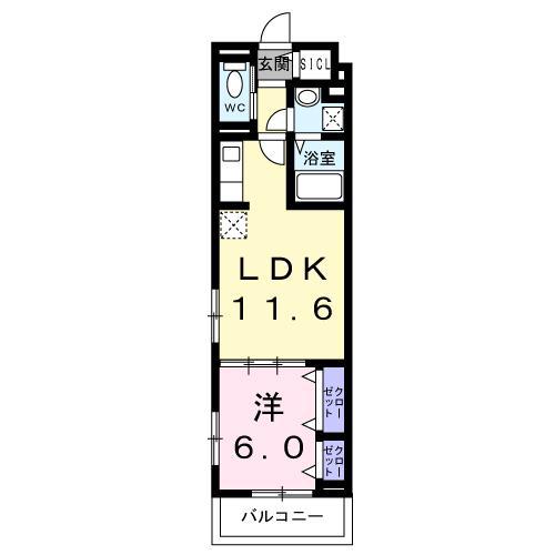 アークステラ(1LDK/3階)の間取り写真