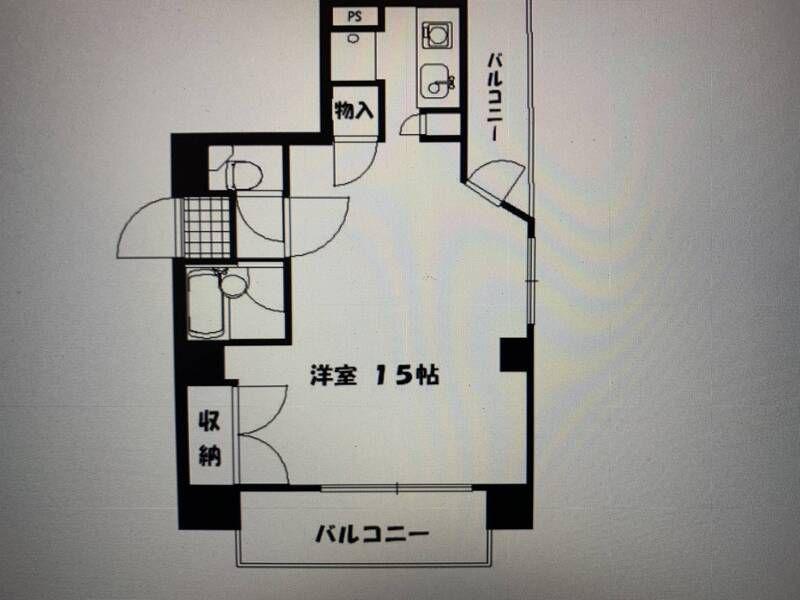 ロマネスク渡辺通(ワンルーム/6階)の間取り写真