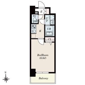 S-RESIDENCE尾頭橋BEAUTE(1K/10階)の間取り写真