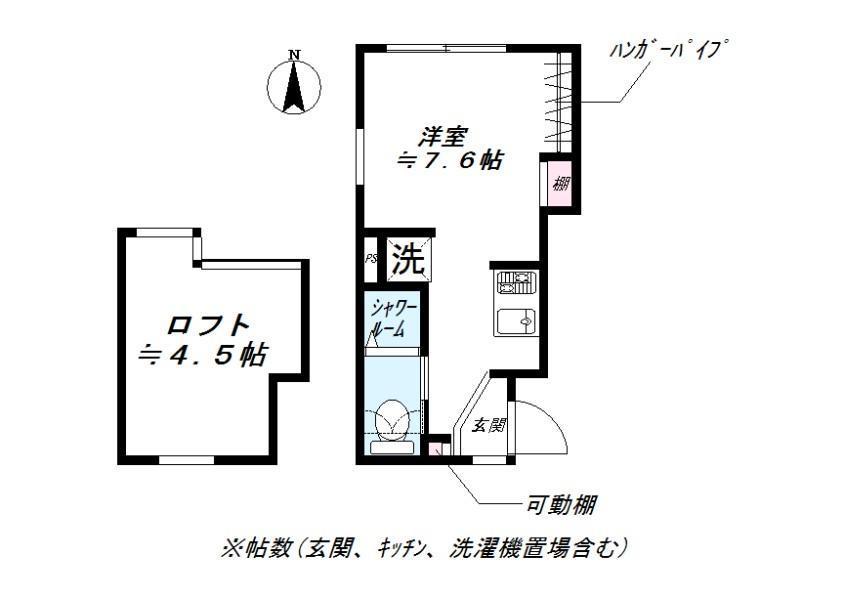 NIDO NISHIOI(ワンルーム/2階)の間取り写真