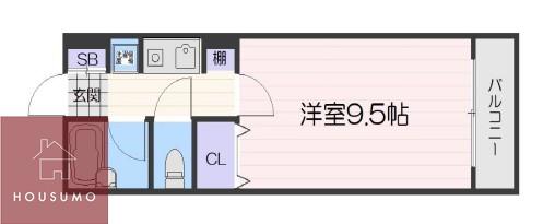 メゾンドスピカ(1K/3階)の間取り写真