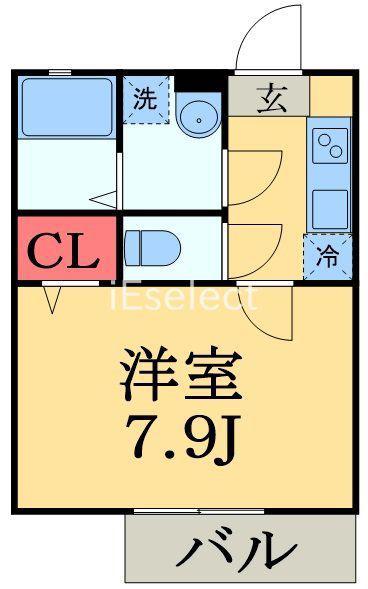 アフェット幕張8(1K/3階)の間取り写真