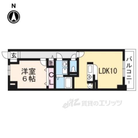 エンフォルド(1LDK/5階)の間取り写真