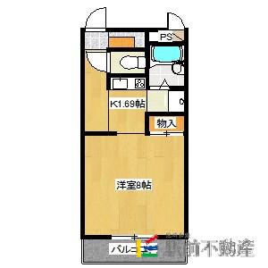 レオパレス本庄(1K/2階)の間取り写真