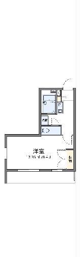 レオパレスシャローム(1K/2階)の間取り写真