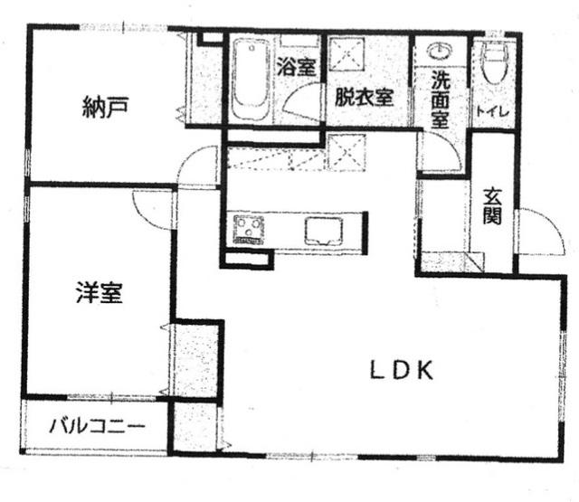 ザ・ガーデン中落合(2LDK/1階)の間取り写真