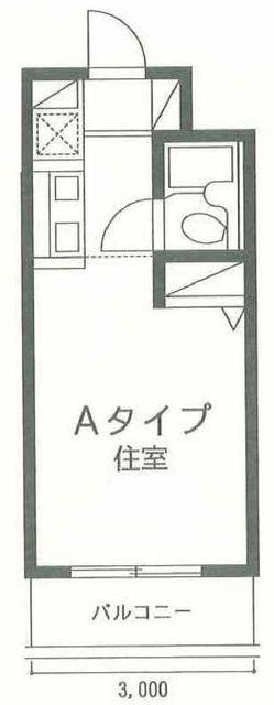 ティーアンドイー羽根木(1K/1階)の間取り写真