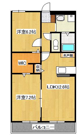 YAMAIWA (2LDK/1階)の間取り写真